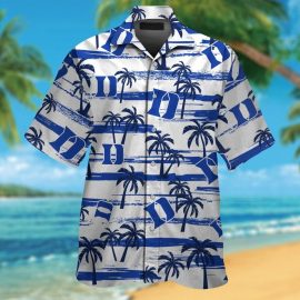 Gift Ideas 	Duke Blue Devils Short Sleeve Button Up Tropical Aloha Hawaiian Shirts For Men Women NCAA SR415