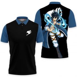 Gray Fullbuster Fairy Tail Custom Anime Merch Clothes 3D Polo Shirt Unisex Hoodie Sweatshirt Tshirt Tank Top MH2