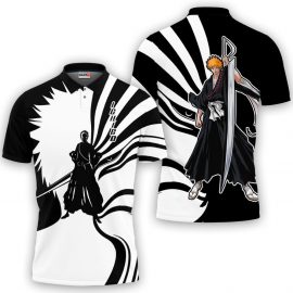 Ichigo Kurosaki Bleach Custom Anime Merch Clothes 3D Polo Shirt Unisex Hoodie Sweatshirt Tshirt Tank Top MH29