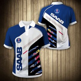 Gift For Husband Gift For Dad Saab Automobile 3K587 Fan Gift 3D Polo Shirt