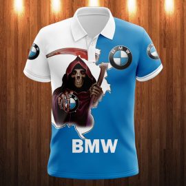 Gift For Husband Gift For Dad Skull BMW Car 3K681 Fan Gift 3D Polo Shirt