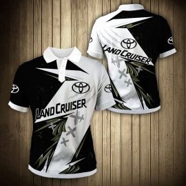 Gifts For Him Gift For Husband Gift For Dad Toyota Land Cruiser Car 3K706 Fan Gift 3D Polo Shirt
