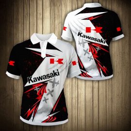 Gifts For Him Gift For Husband Gift For Dad Kawasaki Motor 3K724 Fan Gift 3D Polo Shirt