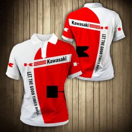Gifts For Him Gift For Husband Gift For Dad Kawasaki Motor 3K726 Fan Gift 3D Polo Shirt