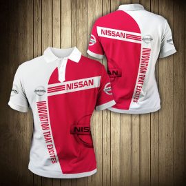 Gifts For Him Gift For Husband Gift For Dad Nissan Car 3K789 Fan Gift 3D Polo Shirt