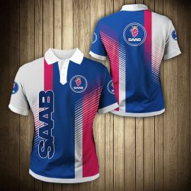 Gifts For Him Gift For Husband Gift For Dad Saab Automobile 3K799 Fan Gift 3D Polo Shirt