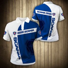 Gifts For Him Gift For Husband Gift For Dad Scania Automobile 3K802 Fan Gift 3D Polo Shirt