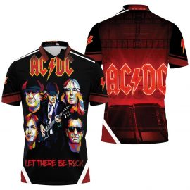 Gift Ideas Acdc Angus Young Let There Be Rock Popart Music Band Fan Gift 3D All Over Print Polo Shirt SR1763