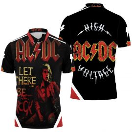 Gift Ideas Acdc Angus Young Let There Be Rock Album Music Band Fan Gift 3D All Over Print Polo Shirt SR1750