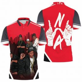 Gift Ideas N.W.A. Member Groups Gta Style Clan Hip Hop Fan Gift 3D All Over Print Polo Shirt SR1726