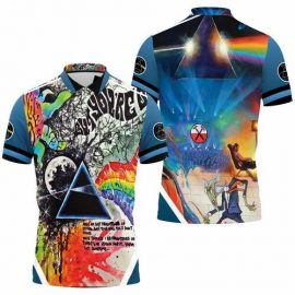 Gift Ideas Pink Floyd Graffiti Wall Music Band Fan Gift 3D All Over Print Polo Shirt SR1698