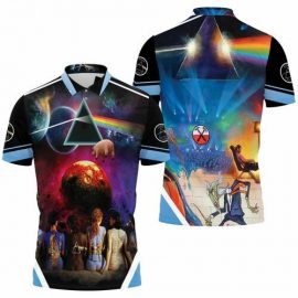 Gift Ideas Pink Floyd Women Back Cover Music Band Fan Gift 3D All Over Print Polo Shirt SR1695