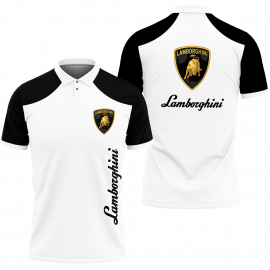 Gift Ideas Logo Lamborghini Automobili S.p.A Luxury Car Fan Gift 3D All Over Print Polo Shirt II0 SR1578