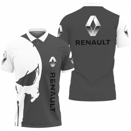 Gift Ideas Skull Renault Car Fan Gift 3D All Over Print Polo Shirt II0 SR1575