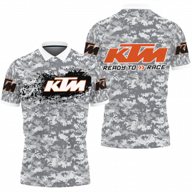 Gift Ideas Logo Red Bull Ktm Team Racing Camo Fan Gift 3D All Over Print Polo Shirt II0 SR1489