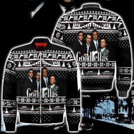 Goodfellas Ugly Christmas Men Bomber Jacket MH7