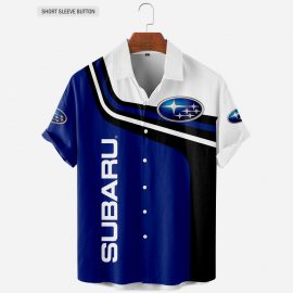 Subaru Cool Design Racing Style Hawaiian Button Shirt Gift Idea For Fan I