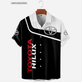 Toyota Hilux Cool Design Racing Style Hawaiian Button Shirt Gift Idea For Fan I