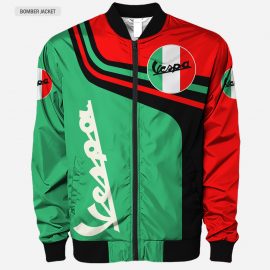 Vespa Cool Design Racing Style Bomber Jacket Gift Idea For Fan I