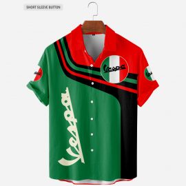 Vespa Cool Design Racing Style Hawaiian Button Shirt Gift Idea For Fan I