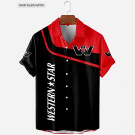 Wester Star Cool Design Racing Style Hawaiian Button Shirt Gift Idea For Fan I