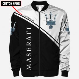 Gift For Him Gift For Husband Maserati Full Printing Bomber Men Jacket LP60