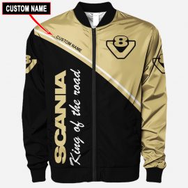 Gift For Him Gift For Husband Scania V8 Full Printing Bomber Men Jacket LP33