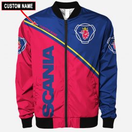 Gift For Him Gift For Husband Scania Full Printing Bomber Men Jacket LP32