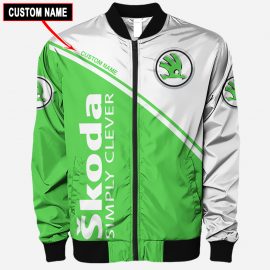 Gift For Him Gift For Husband Skoda Full Printing Bomber Men Jacket LP29
