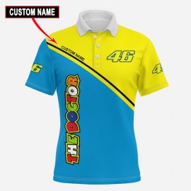 Gift For Him Gift For Husband Valentino Rossi 46 Full Printing Polo Shirt LP13