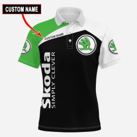 Gift For Him Gift For Husband Skoda Full Printing Polo Shirt LP93