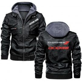 Dodge Personalized Leather Jacket Warm Jacket Winter Outer Wear