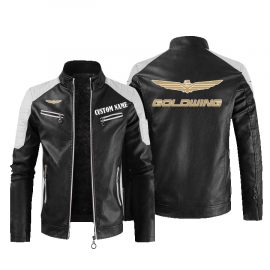 Goldwing Personalized Leather Bomber Warm Jacket Winter Outer Wear