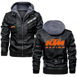 KTM Personalized Leather Jacket Warm Jacket Winter Outer Wear