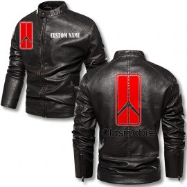 Oldsmobile Cutlass Personalized Stand Collar Leather Jacket Warm Jacket Winter Outer Wear