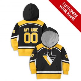 Personalized Name And Number Reverse Retro Home Jerseys Size Kid Pittsburgh Penguins