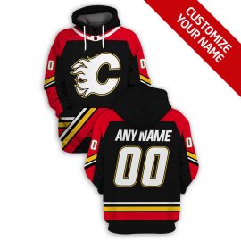 Personalized Name And Number Reverse Retro Jerseys Calgary Flames