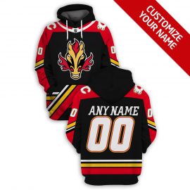 Personalized Name And Number Reverse Retro Jerseys Calgary Flames