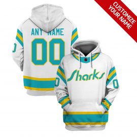 Personalized Name And Number Reverse Retro Jerseys San Jose Sharks