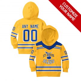Personalized Name And Number Reverse Retro Home Jerseys Size Kid St Louis Blues