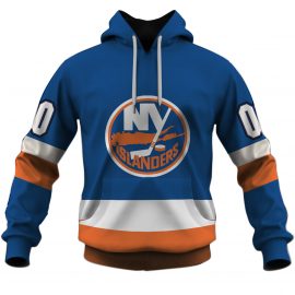 Personalized Name And Number Vintage New York Islanders Jersey 1990