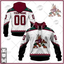 Personalized Men Arizona Coyotes Black Away Home Jersey