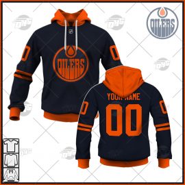 Personalized Men Edmonton Oilers Navy Alternate Primegreen Pro Player Home Jersey
