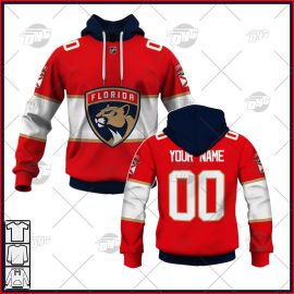 Personalized Men Florida Panthers Red Home Jersey