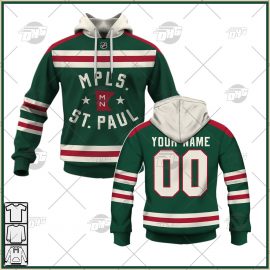 Personalized Men Minnesota Wild Green Winter Classic Home Jersey