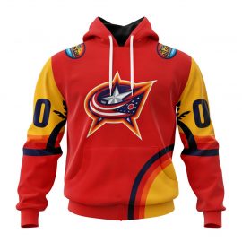 Columbus Blue Jackets Special All Star Game Design With Florida Sunset