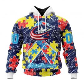Columbus Blue Jackets Special Autism Awareness Design