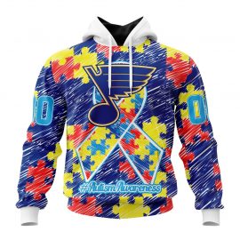 St Louis Blues Special Autism Awareness Design