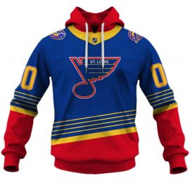 Personalized St Louis Blues Throwback Vintage Away Jersey