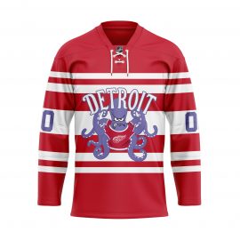 Al The Octopus Detroit Red Wings Hockey Home Jersey Personalized Name Number